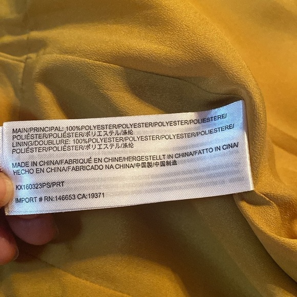 Keepsake Mustard Printed Lined Romper - Picture 6 of 7